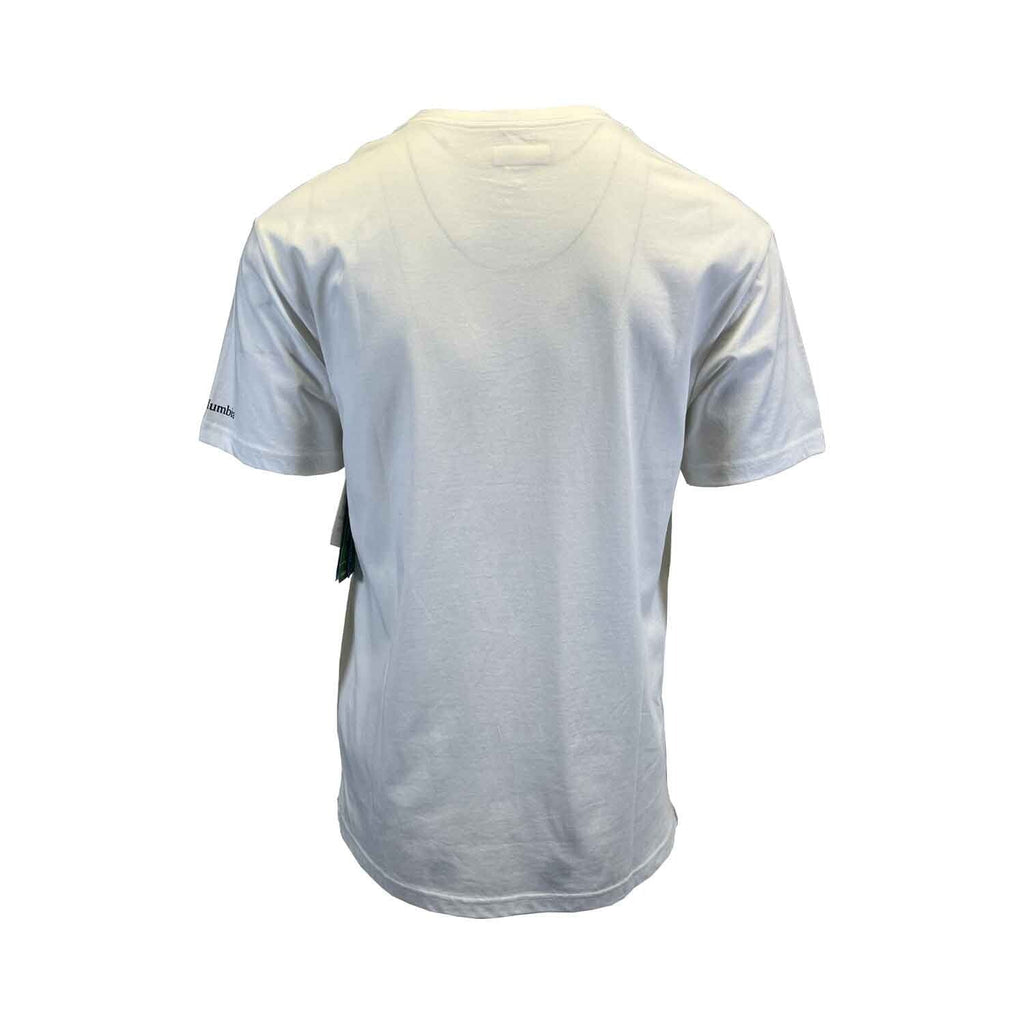 Columbia Men's White T-Shirt Path Lake II Graphic Brush With Nature S/S (S04)