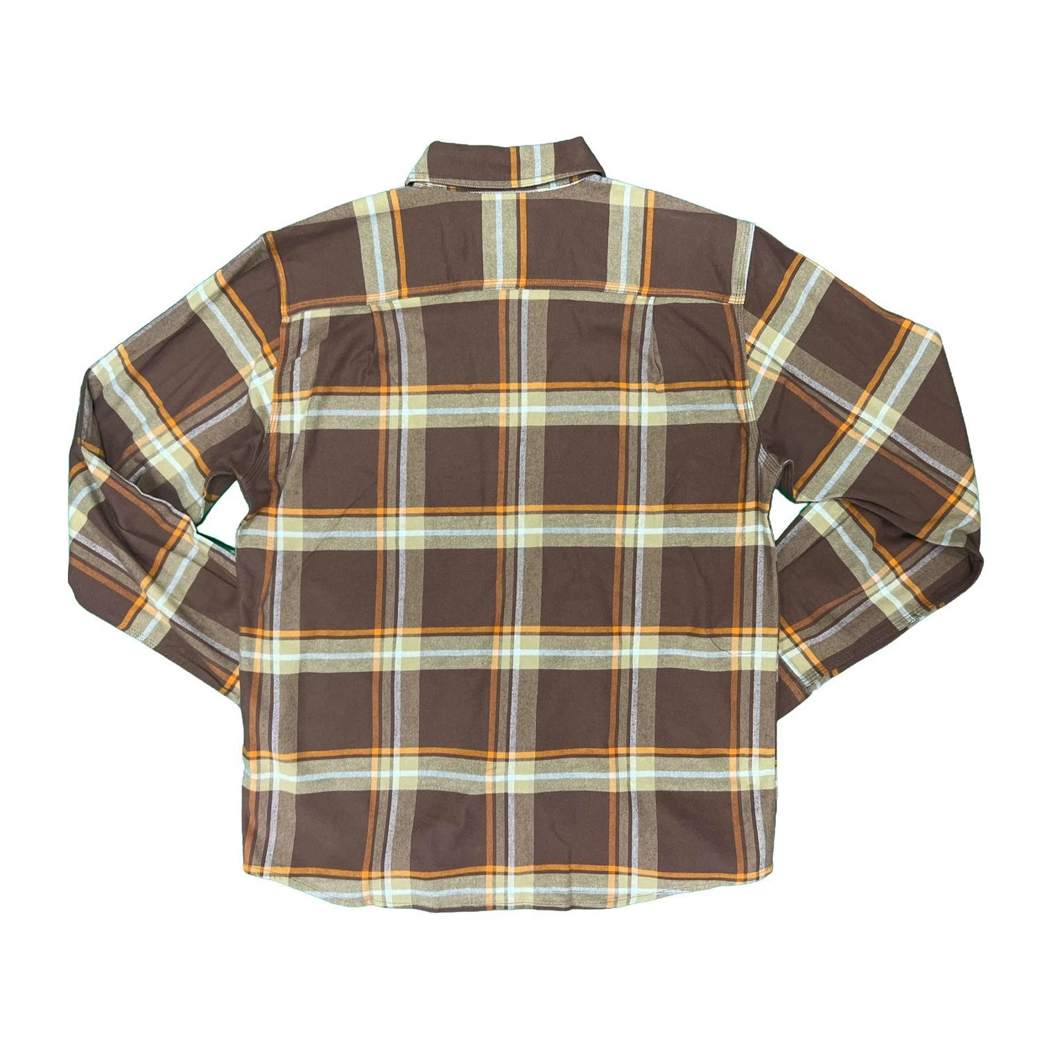 Carhartt Men's Chestnut Plaid Shirt Rugged Flex Relaxed Fit L/S (S357)