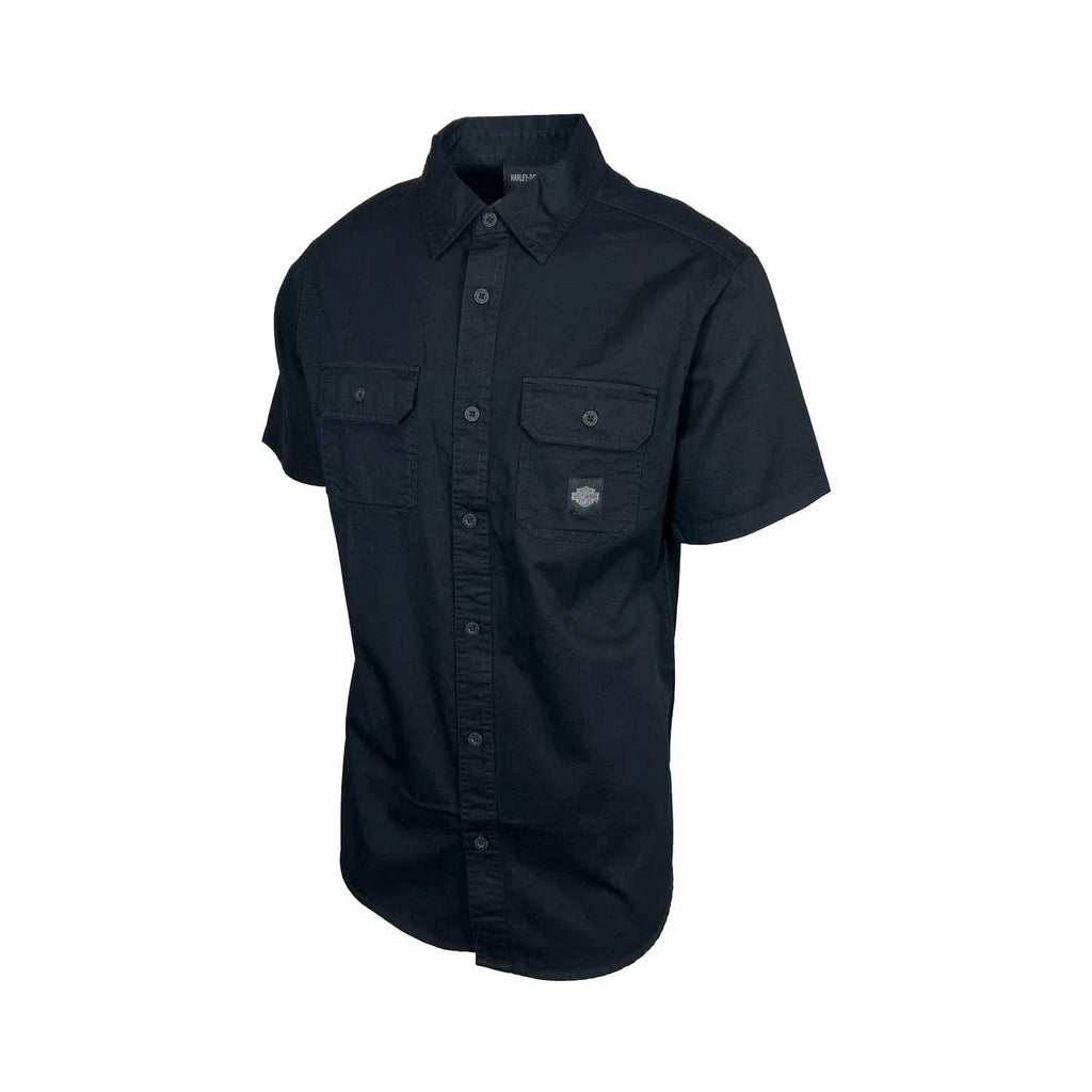HD Branded  Men's Black Shirt Rising Eagle S/S Retro Eagle Print (348)