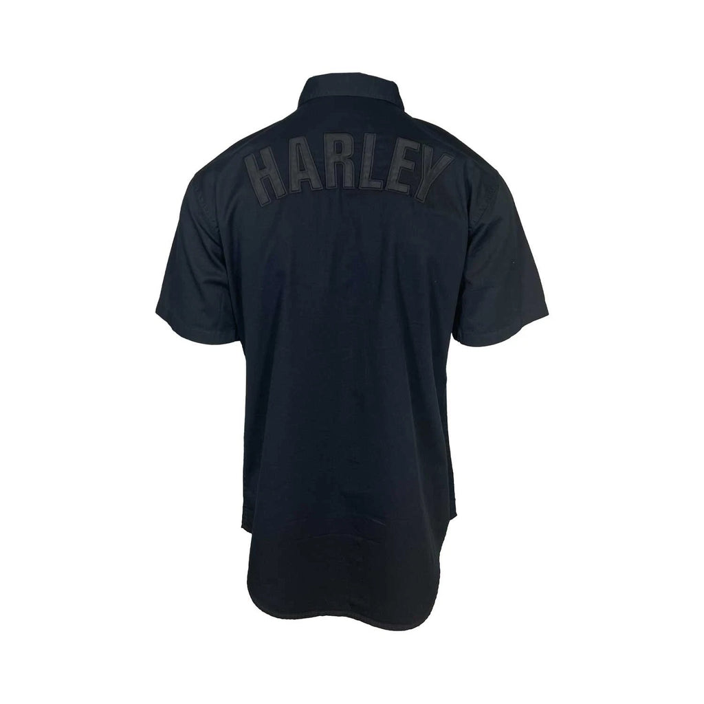 HD Brand Men's Black Shirt Ashes Lightweight Cotton Twill S/S (S346)