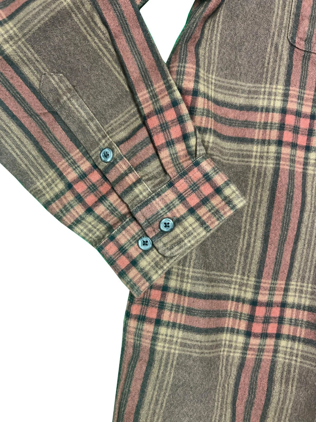 Carhartt Men's Mocha Shirt Heavy Weight Flannel Button-Down L/S (S355)