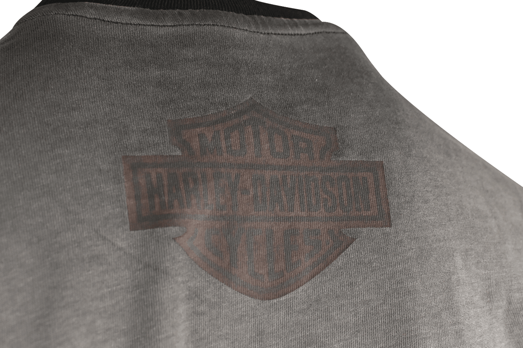 HD Branded Men's T-Shirt Block Letters Graphic Long Sleeve (S65)
