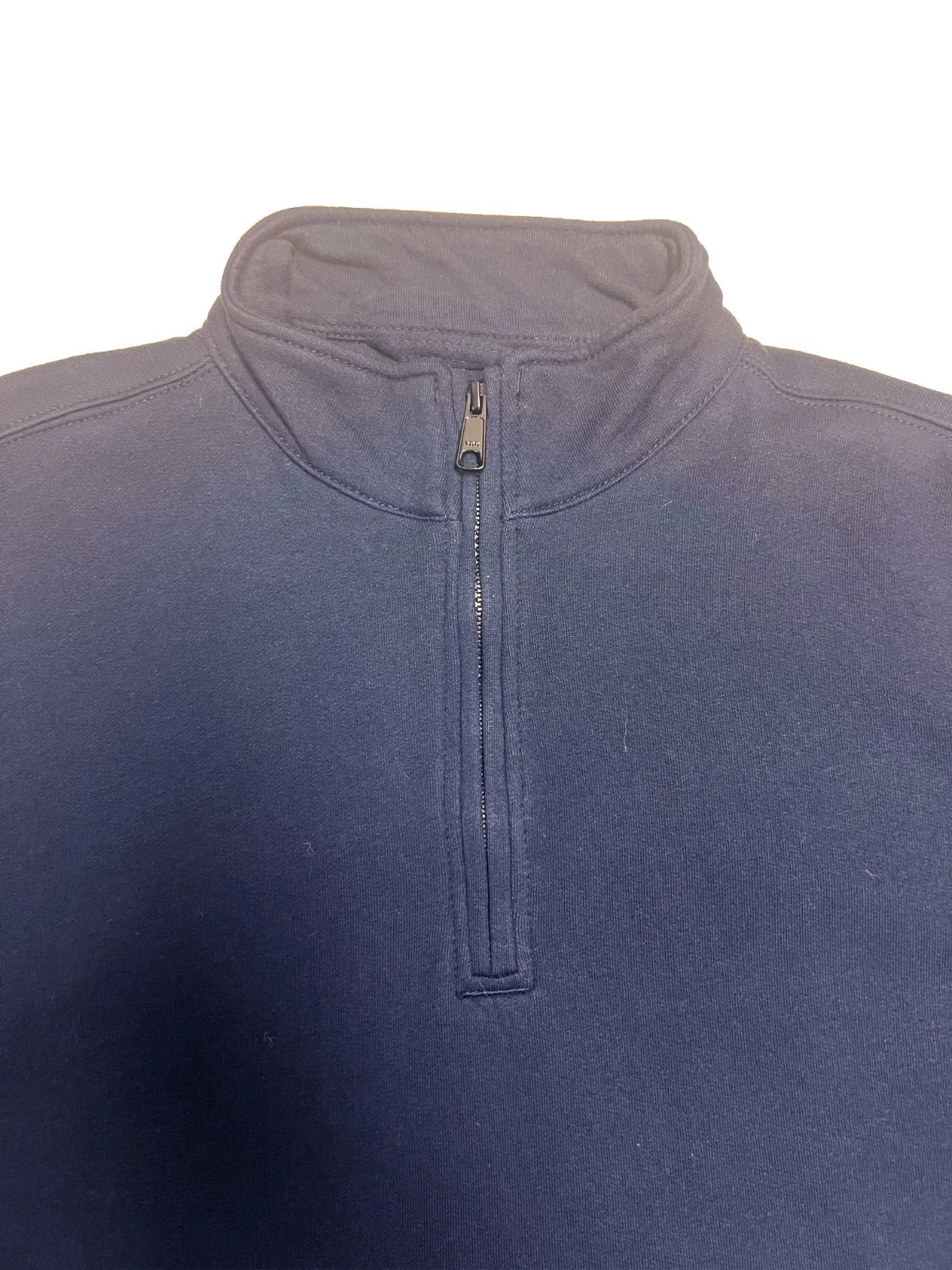 Carhartt FR Men′s Navy Sweatshirt Quarter Zip Mock Neck (S51)