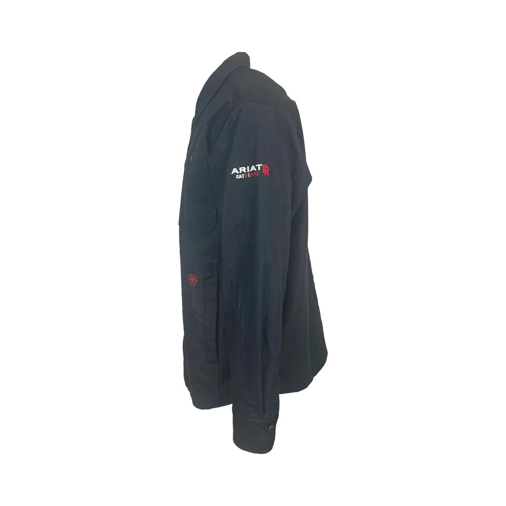 Ariat FR Men's Black Shirt Ripstop Softshell Flame Resistant Long Sleeve (S55)