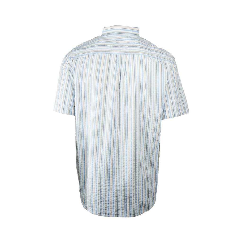 Tommy Bahama Men's Cabo Blue Shirt Lagoon Drive Stripe Pocket S/S (S16)