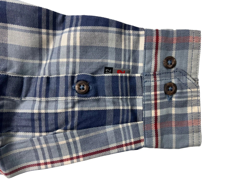 Carhartt FR Men's Slate Blue Plaid Shirt -Rugged Flex Work Wear L/S CAT 2 (S371)