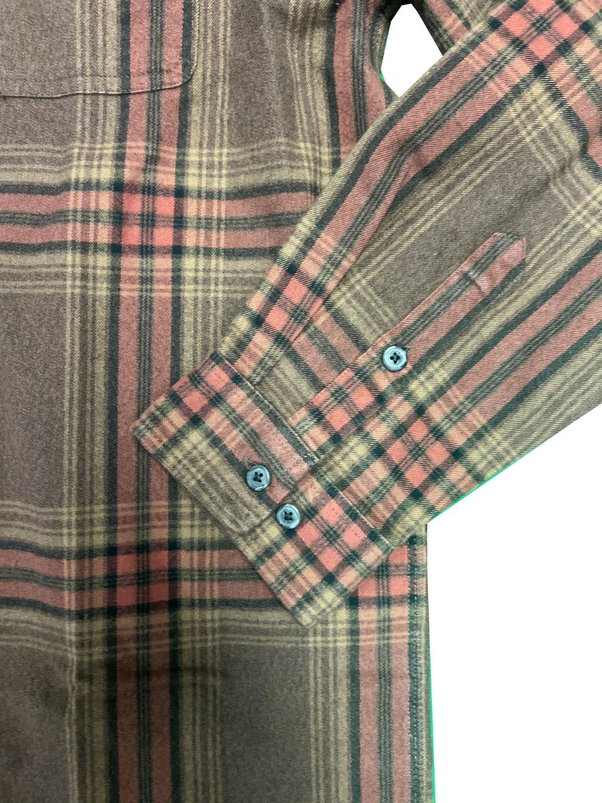 Carhartt Men's Mocha Shirt Heavy Weight Flannel Button-Down L/S (S355)