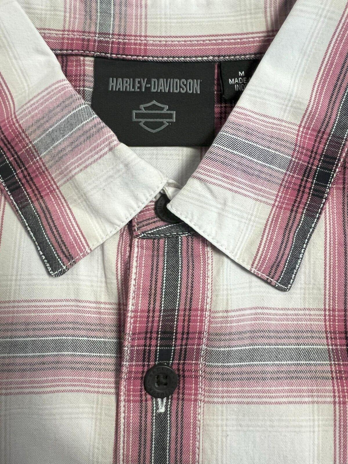 HD Branded Men's Shirt Red Plaid Forever S/S Woven (S54)