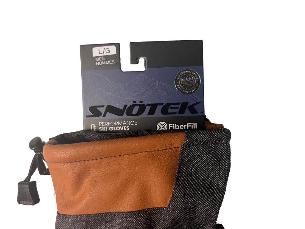 Snotek Men's Dark Tan Gloves - Weatherpoof ST216 Winter Glove 2 Pack (S09)
