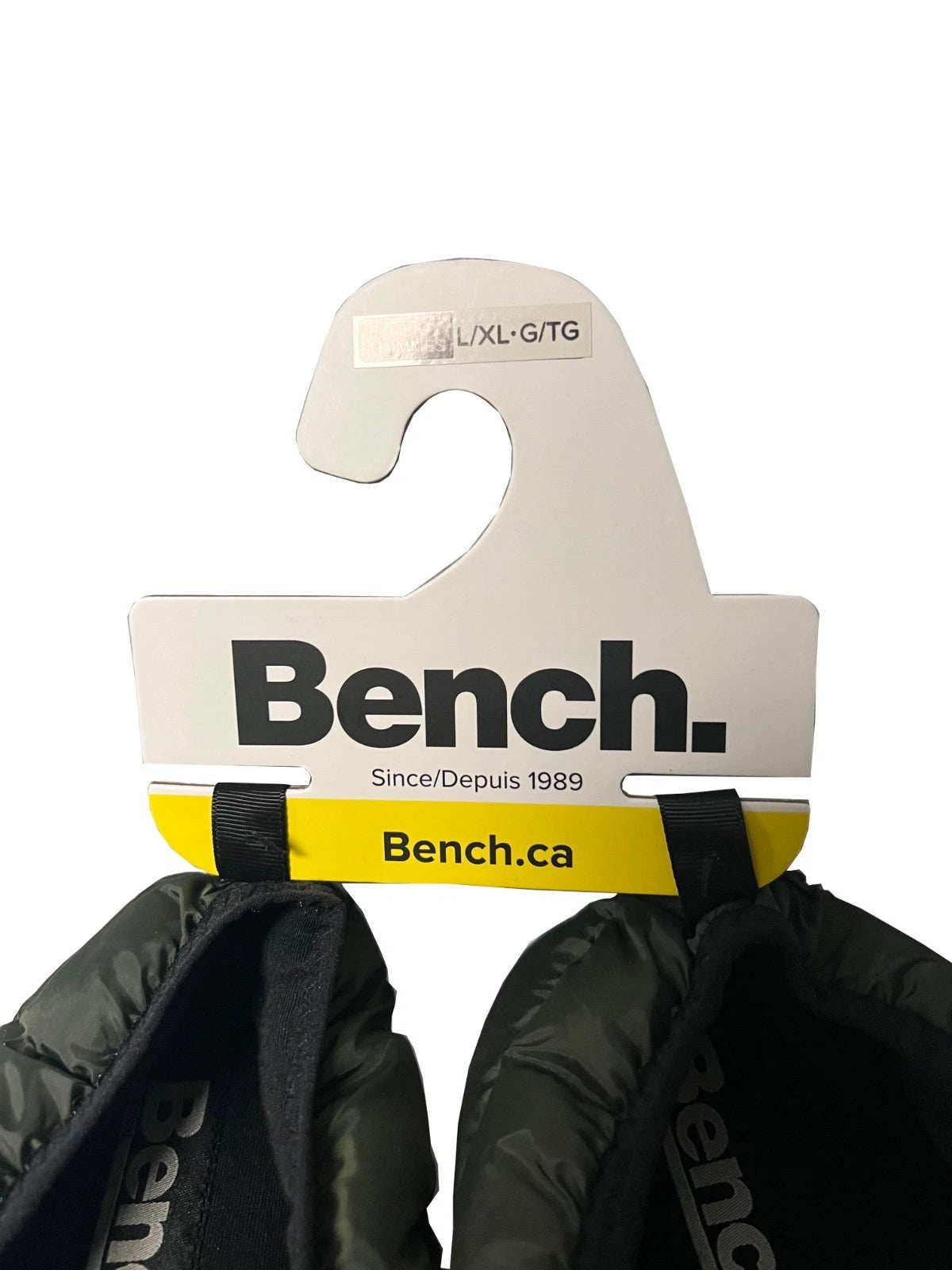 Bench Men's Dark Olive Puffer Slippers with Rubber Sole FiberFill (S02)