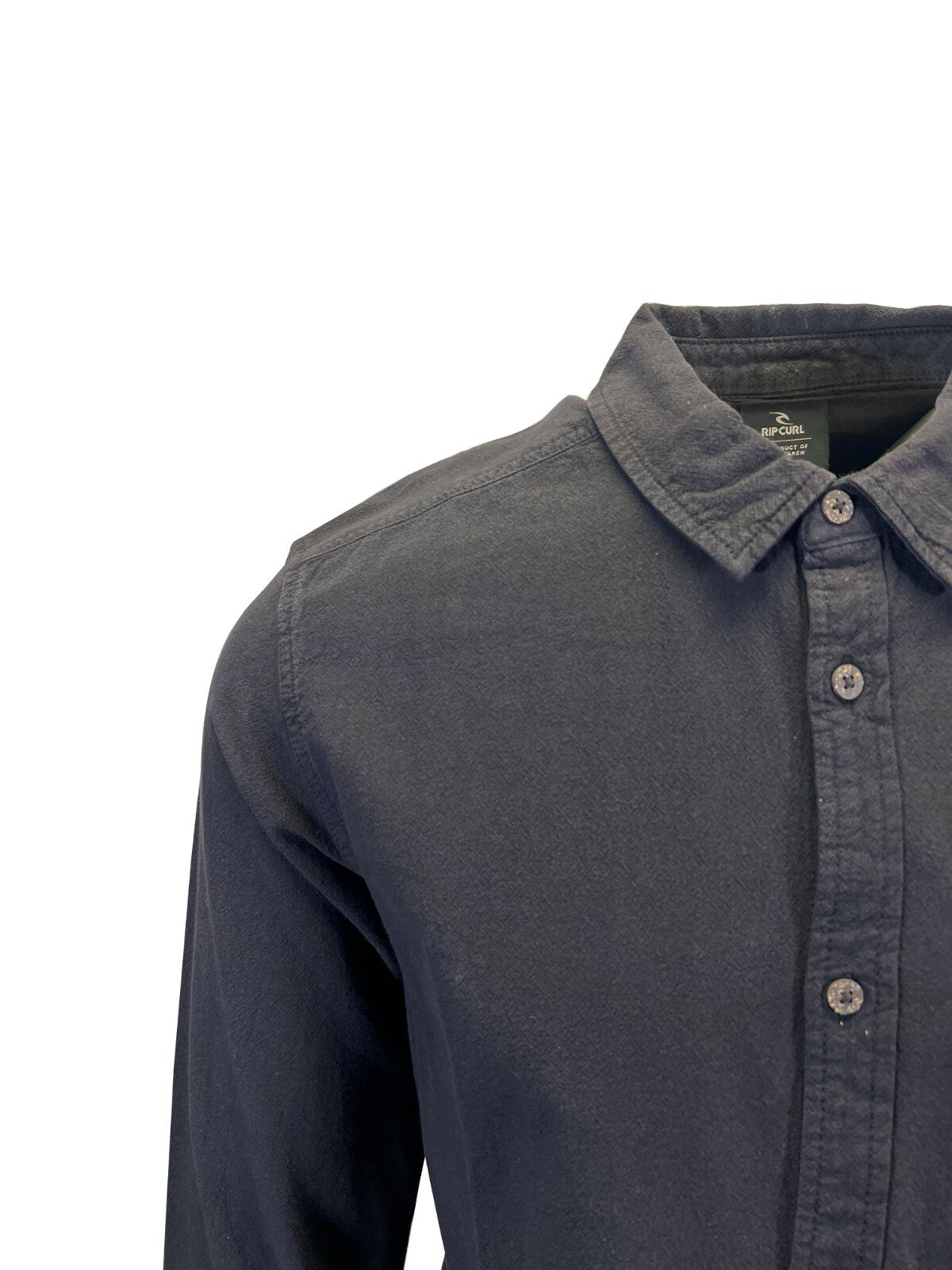 Rip Curl Men's Black Shirt Classic Surf Washed Long Sleeve (S17)