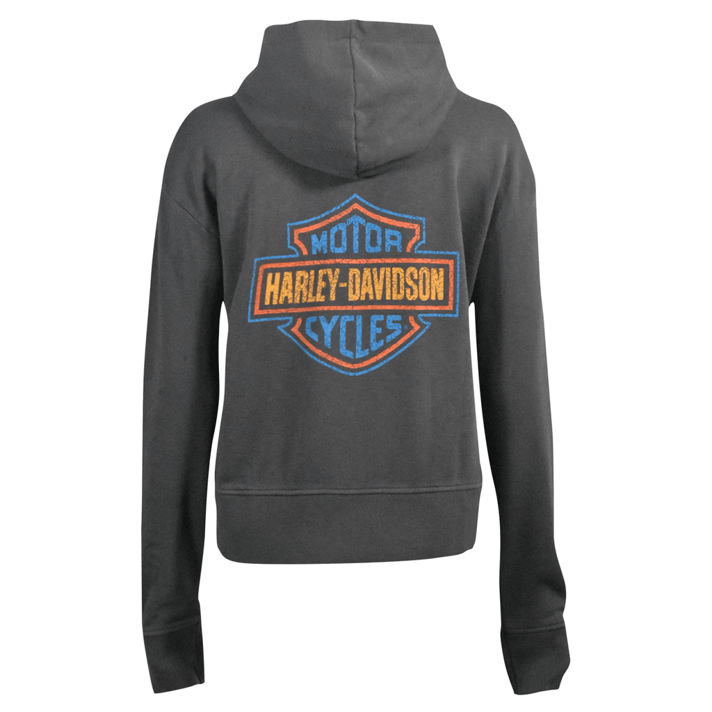 HD Branded Women's Hoodie Blackened Pearl Racer Font Neck Pullover (S04)