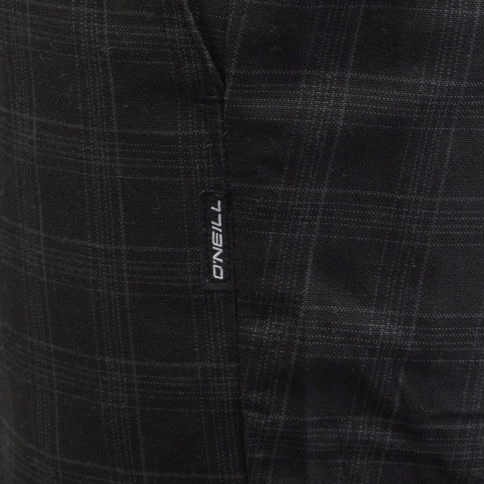 O'Neill Men's Dark Grey Horizon Plaid Chino Short