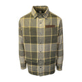 HD Branded Men's Plaid Shirt Jacket Vintage Yarn Dyed L/S Shacket (S72)
