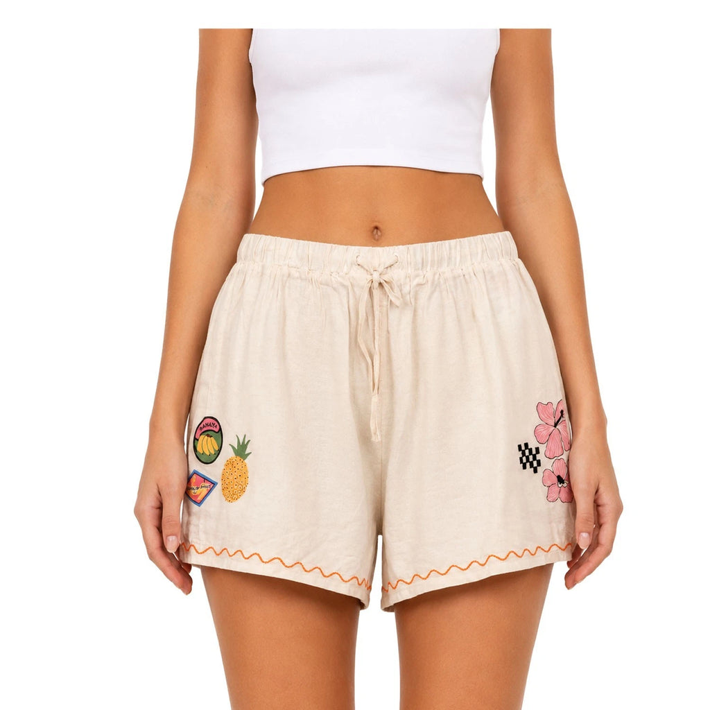 Rip Curl Women's Shell Short - Sunset Luau Embroidered (S03)