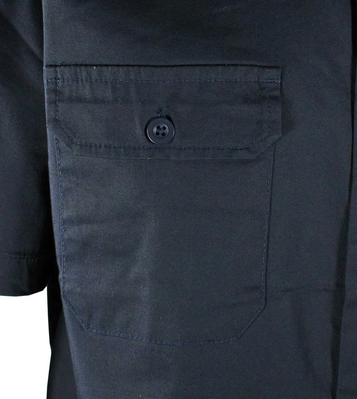 DieHard Men's Navy Blazer Shirt Work Twill Resists Short Sleeve - 2 PACK