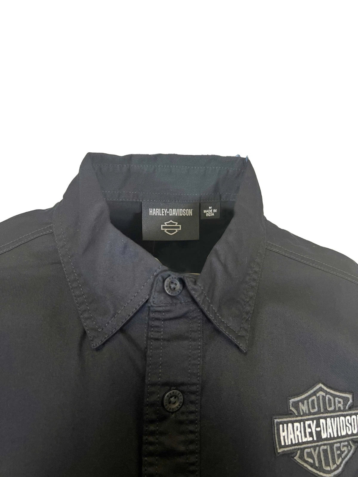 HD Brand Men's Black Shirt Ashes Lightweight Cotton Twill S/S (S346)
