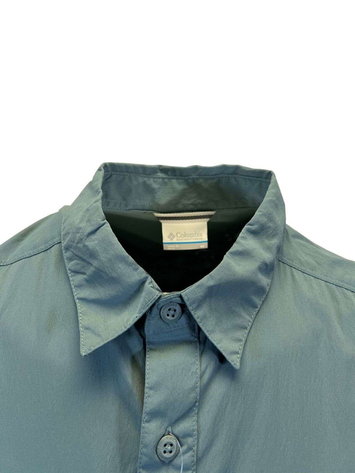 Columbia Men's Thyme Green Shirt Yoncalla FS Short Sleeve (346)