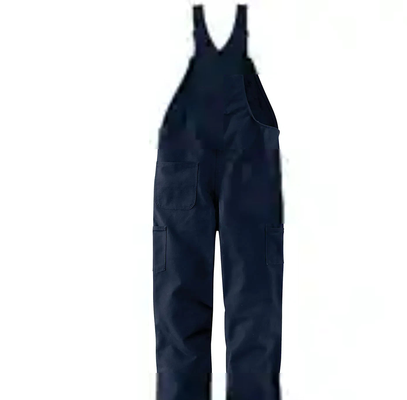 Carhartt FR Men's Navy Quick Duck Flame-Retardant Bib Pocket Overalls (S01)