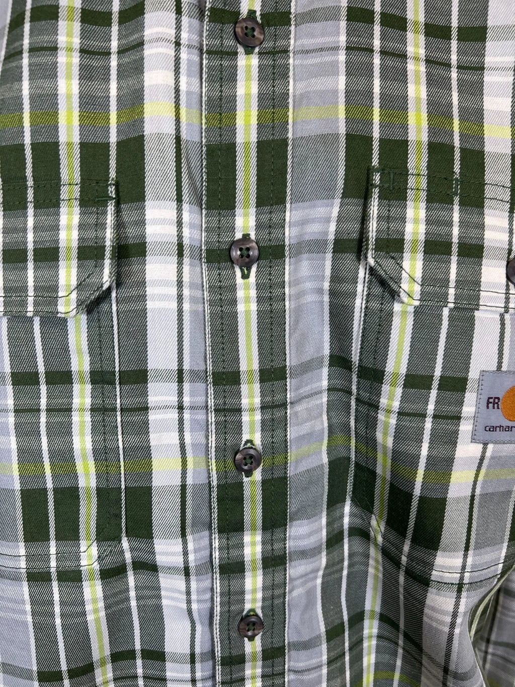 Carhartt FR Men's Basil Plaid Shirt Rugged Flex Mid Weight L/S CAT 2 (S369)