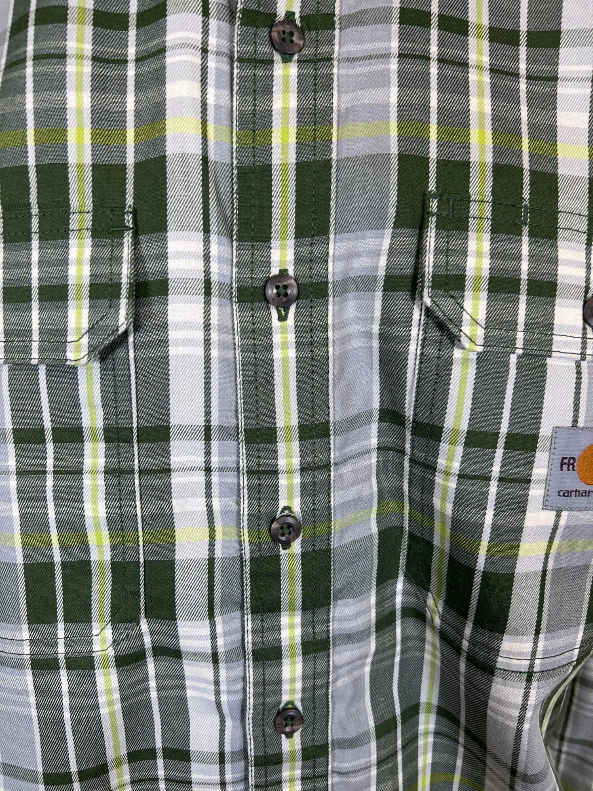 Carhartt FR Men's Basil Plaid Shirt Rugged Flex Mid Weight L/S CAT 2 (S369)