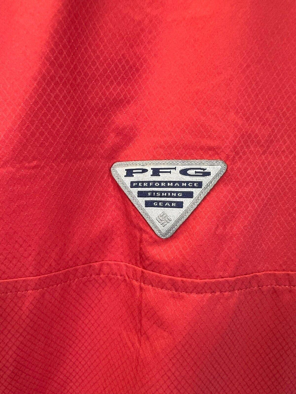 Columbia Men's Sunset Red Shirt Slack Tide PFG Camp Shirt UPF 50 S/S (683)
