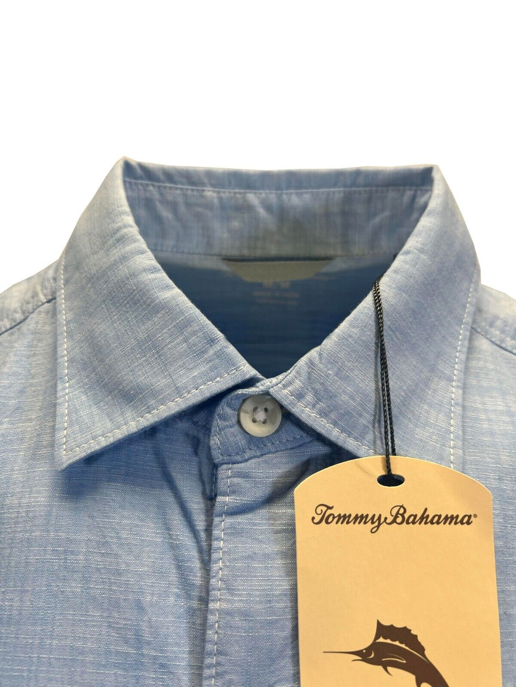 Tommy Bahama Men's Big Sky Blue Shirt Button Up Short Sleeve (S09)