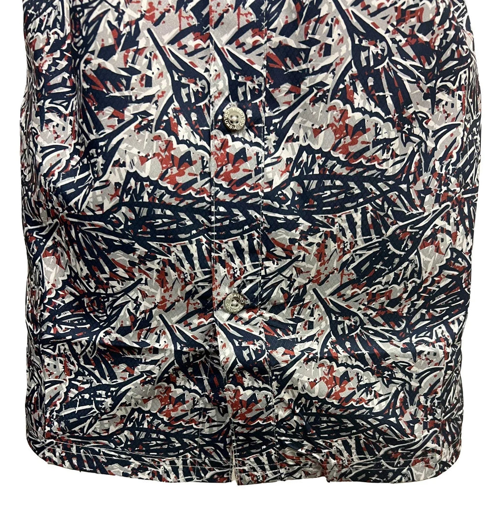 Columbia Men's Nocturnal / Marlin Palms Shirt PFG Super Slack Tide S/S (906)
