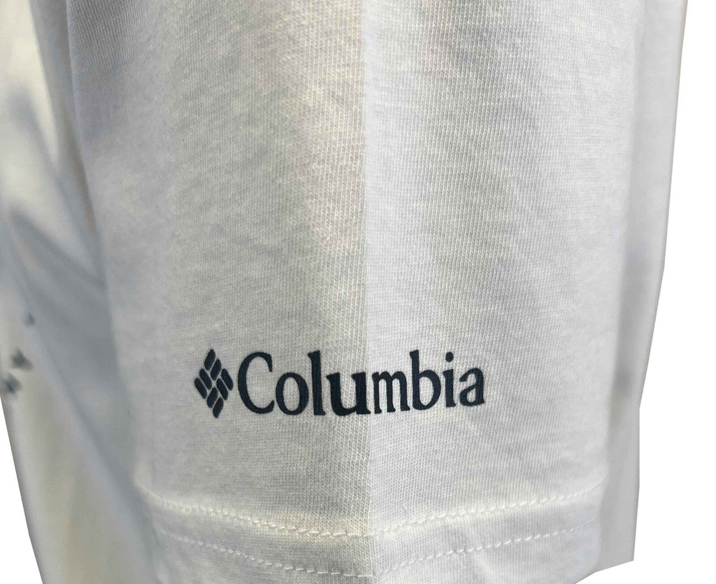 Columbia Men's White T-Shirt Path Lake II Graphic Circular Linescape S/S (S06)