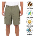 Bimini Bay Outfitters Men's Green Short Boca Grande II Fishing (S09)