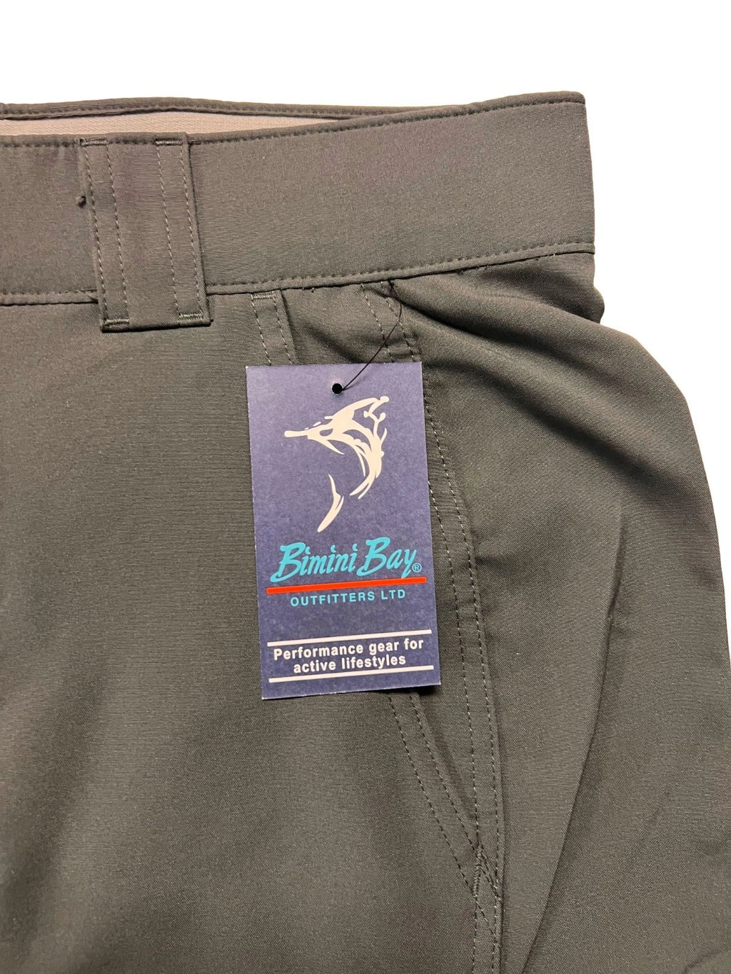 Bimini Bay Outfitters Men's Dark Grey Short Bluefin II Performance Cargo (S11)