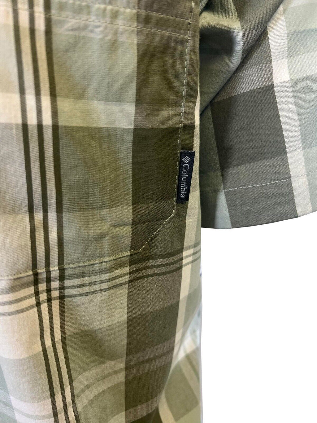 Columbia Men's Sage Leaf Multi Plaid Rapid Rivers II Short Sleeve Shirt (354)