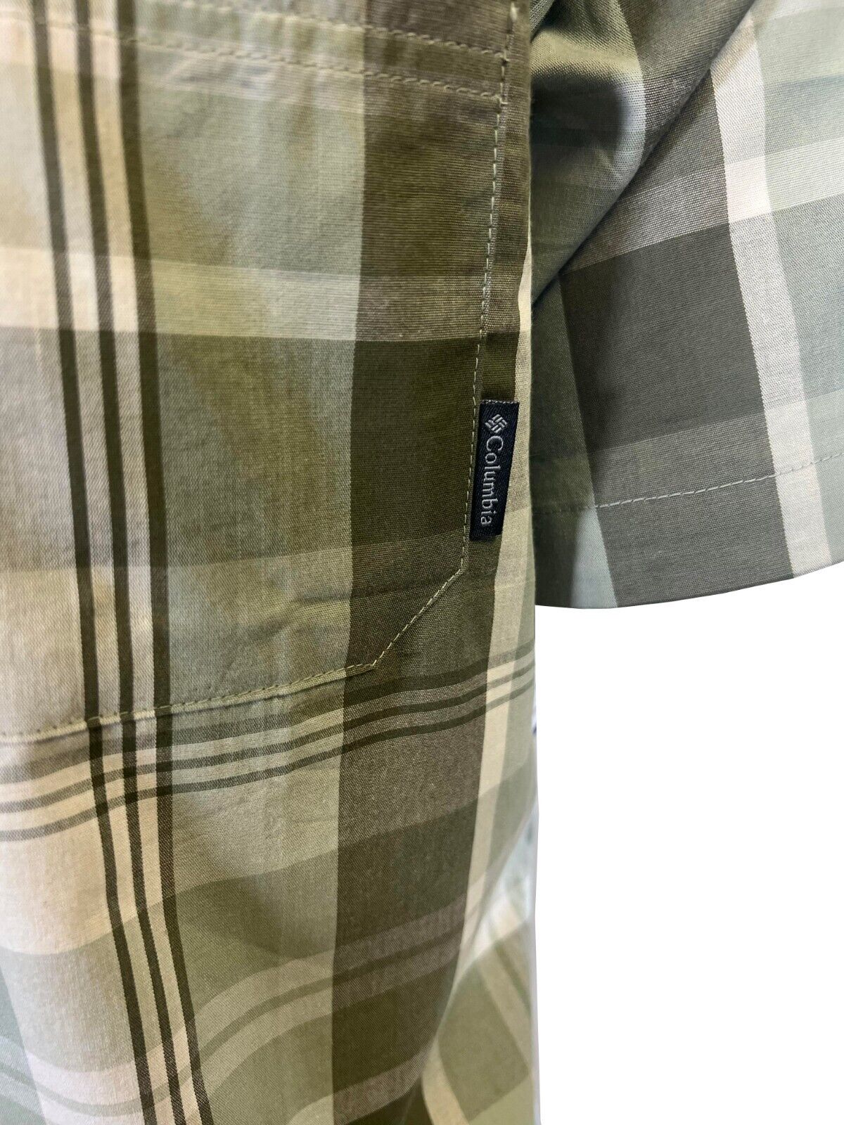 Columbia Men's Sage Leaf Multi Plaid Rapid Rivers II Short Sleeve Shirt (354)