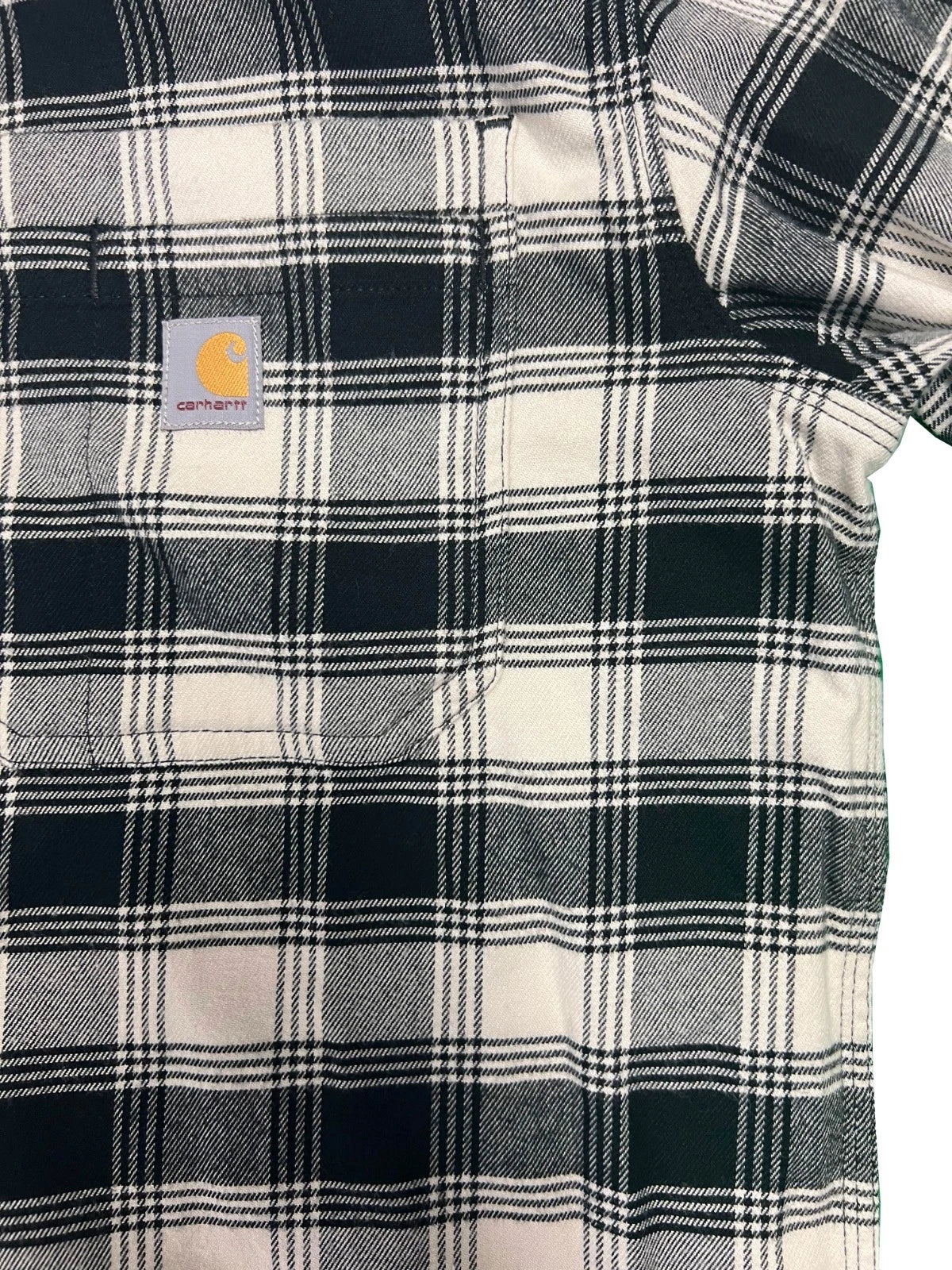 Carhartt Men's Malt/Black Shirt Rugged Flex Relaxed Fit Button Down L/S (356)