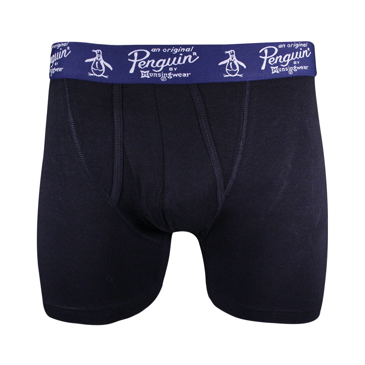 Original Penguin Men's Black Open Fly Boxer Brief (S01D)