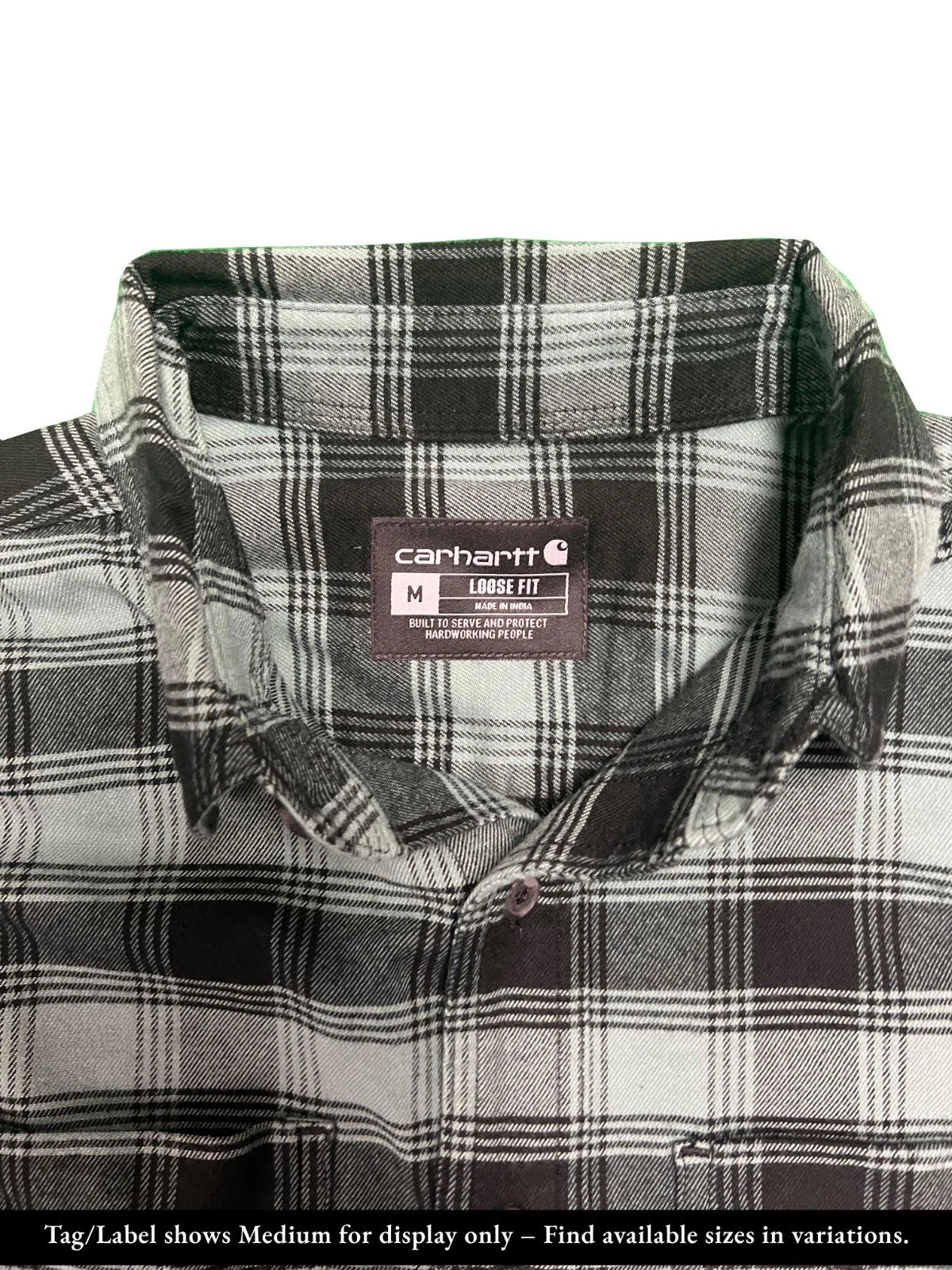 Carhartt Men's Sean Pine Shirt Plaid Rugged Flex Relaxed Fit Flannel L/S (S359)