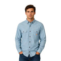 Carhartt Men's Blue Chambray Shirt Loose Fit Midweight L/S (350)