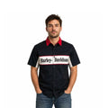 HD Branded  Men's Black Shirt Garage Mechanic Welt Pocket S/S (351)