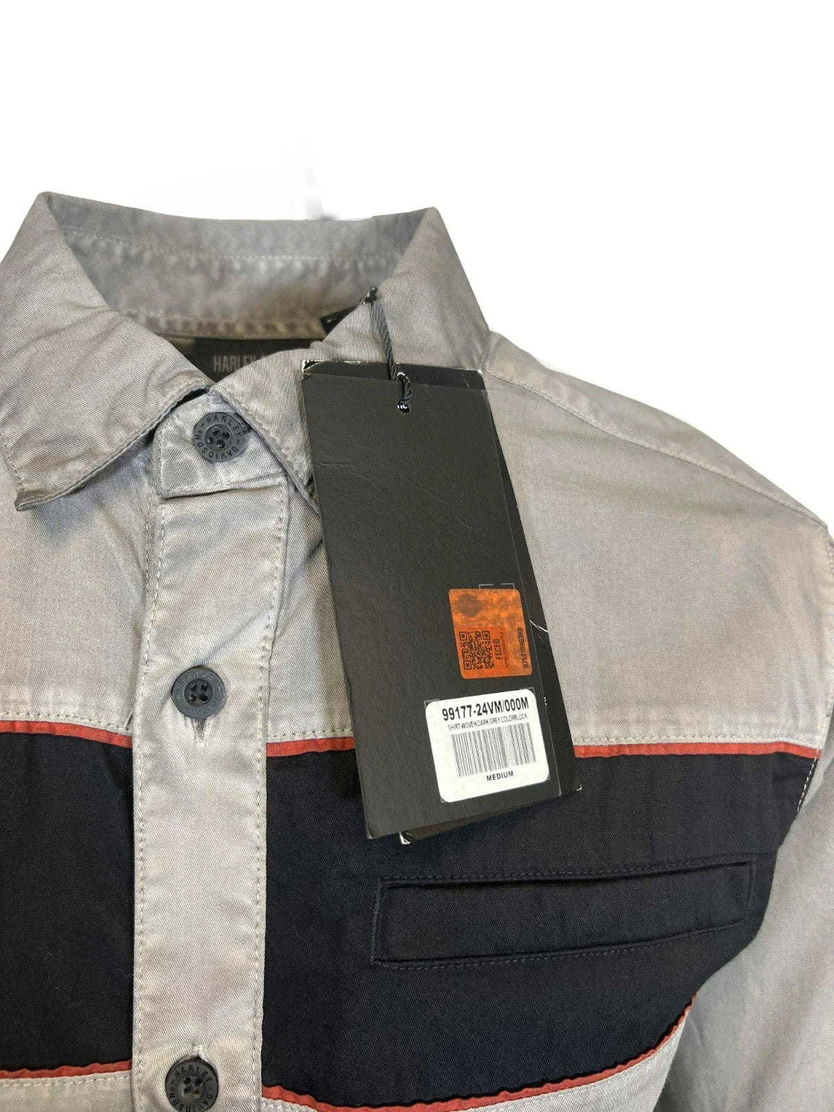 HD Branded Men's Blackened Pearl Shirt Iron Bond Copperblock L/S (356)