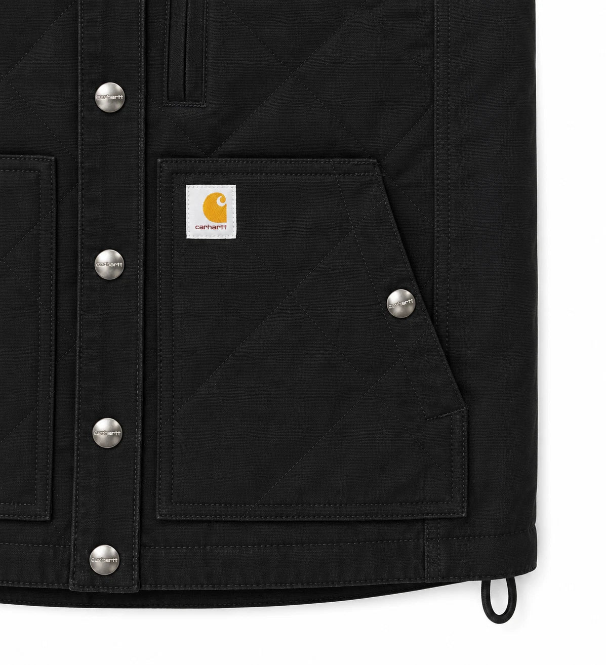 Carhartt Women's Black Rugged Flex Relaxed Collar Vest Sleeve Less (S10)
