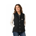 Carhartt Women's Black Rugged Flex Relaxed Collar Vest Sleeve Less (S10)