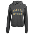 HD Branded Women's Hoodie Blackened Pearl Racer Font Neck Pullover (S04)