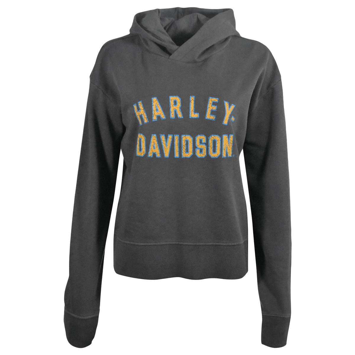 HD Branded Women's Hoodie Blackened Pearl Racer Font Neck Pullover (S04)