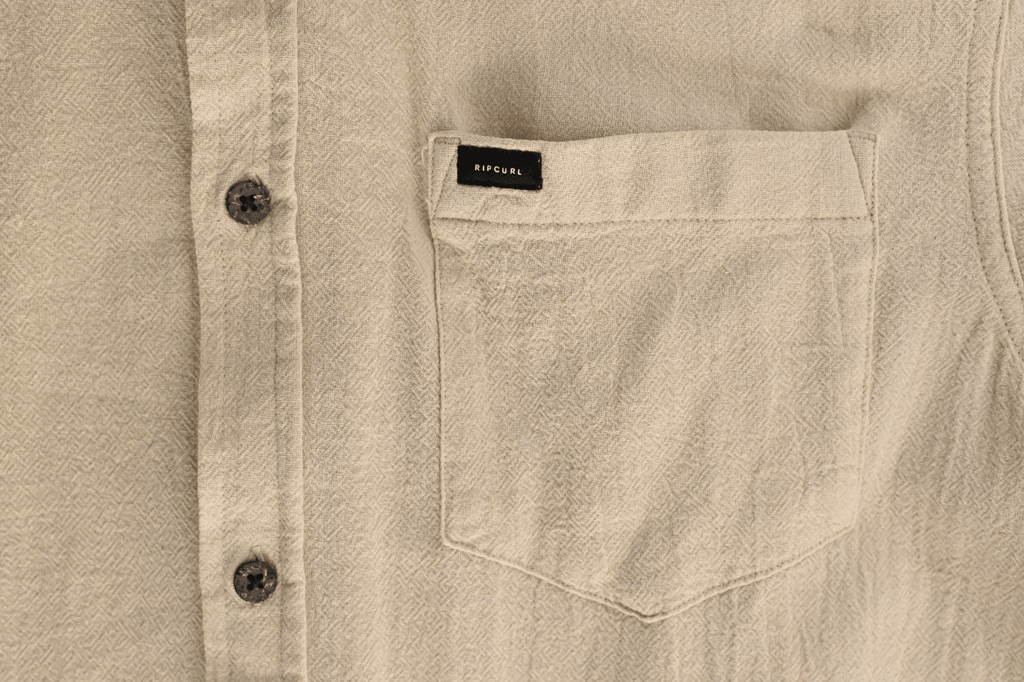 Rip Curl Men's Shirt Bone Linen Short Sleeve Woven (S12)