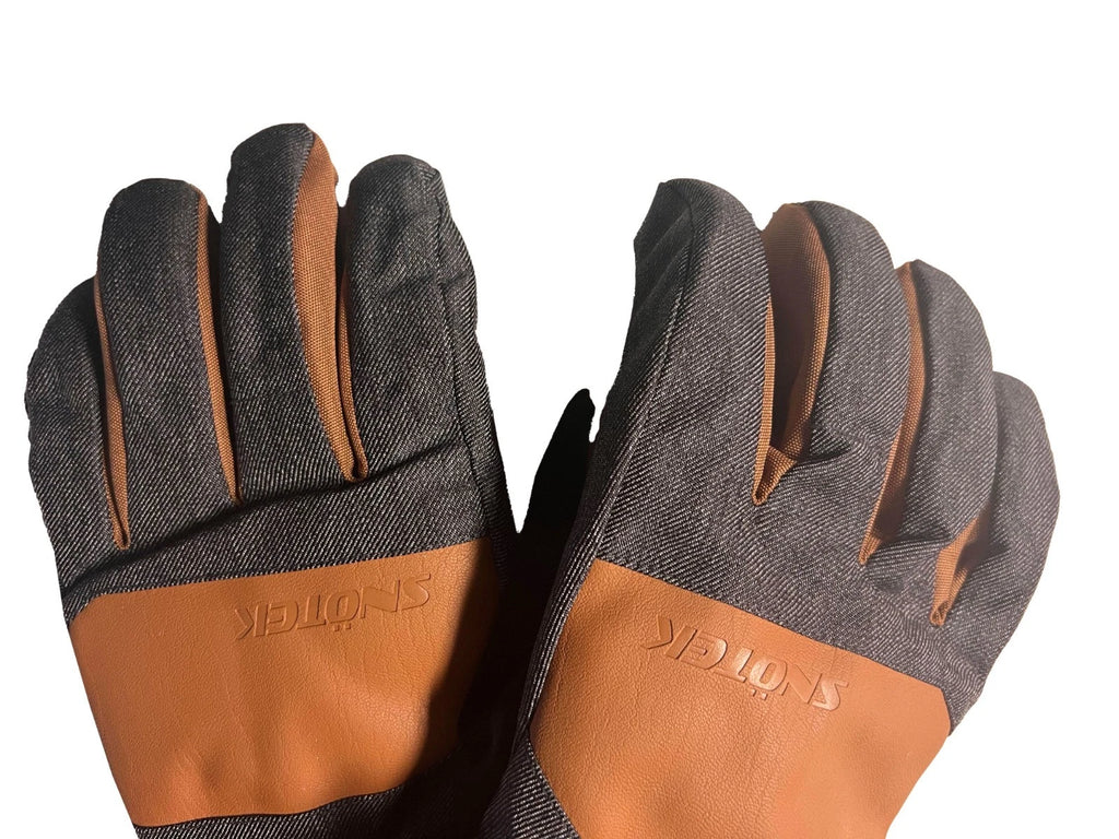 Snotek Men's Dark Tan Gloves - Weatherpoof ST216 Winter Glove 2 Pack (S09)