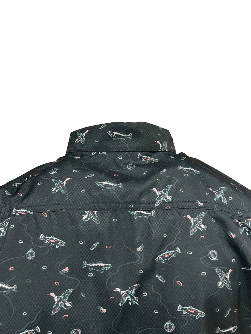 Columbia Men's Black Fish Hunt Shirt Super Slack Tide S/S (007)