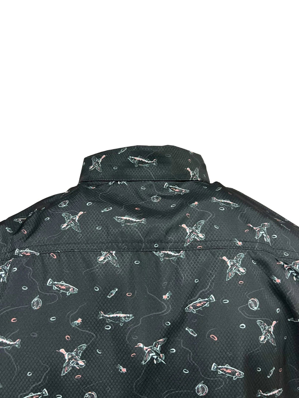 Columbia Men's Black Fish Hunt Shirt Super Slack Tide S/S (007)