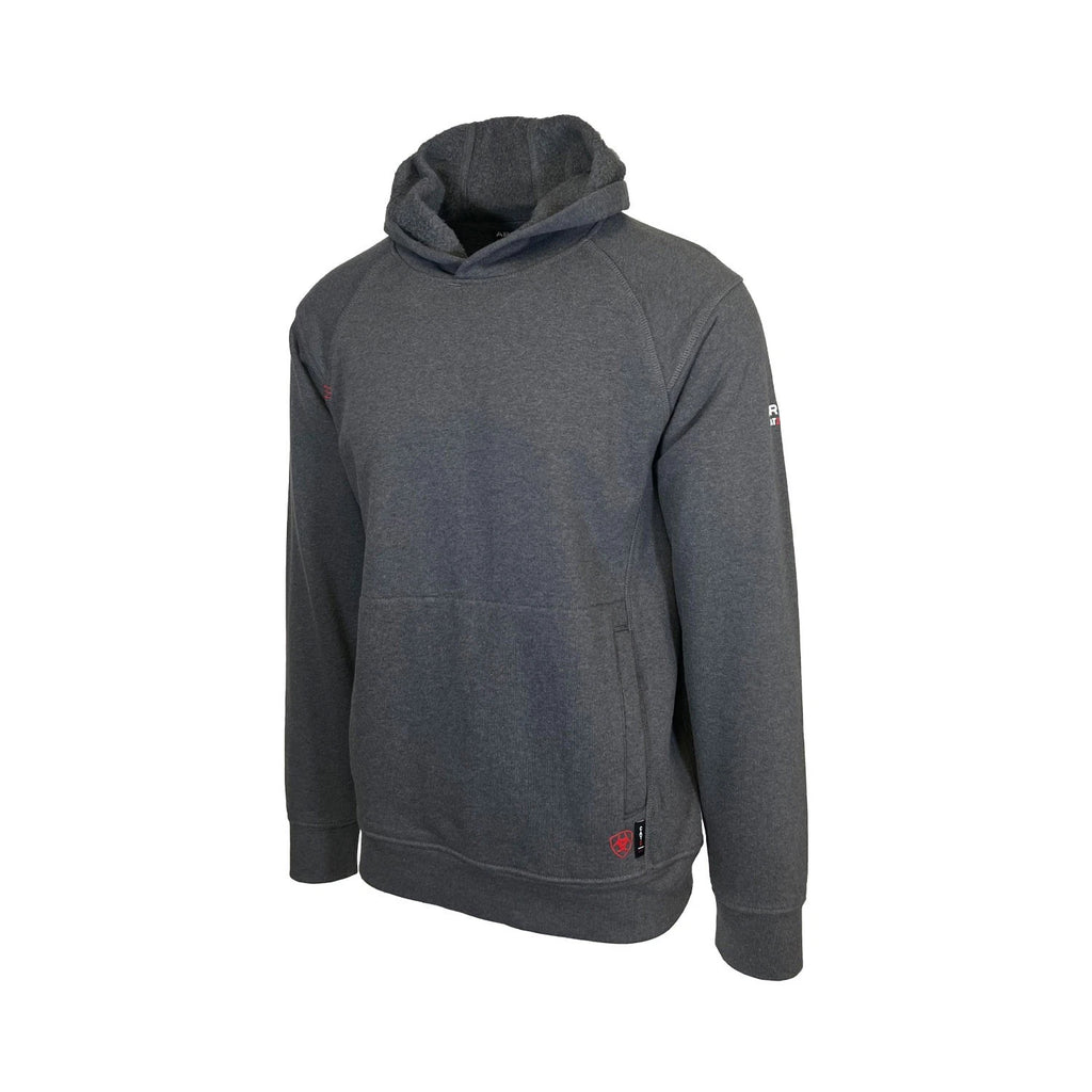 Ariat FR Men's Charcoal Heather Pullover Hoodie Long Sleeve (S72)