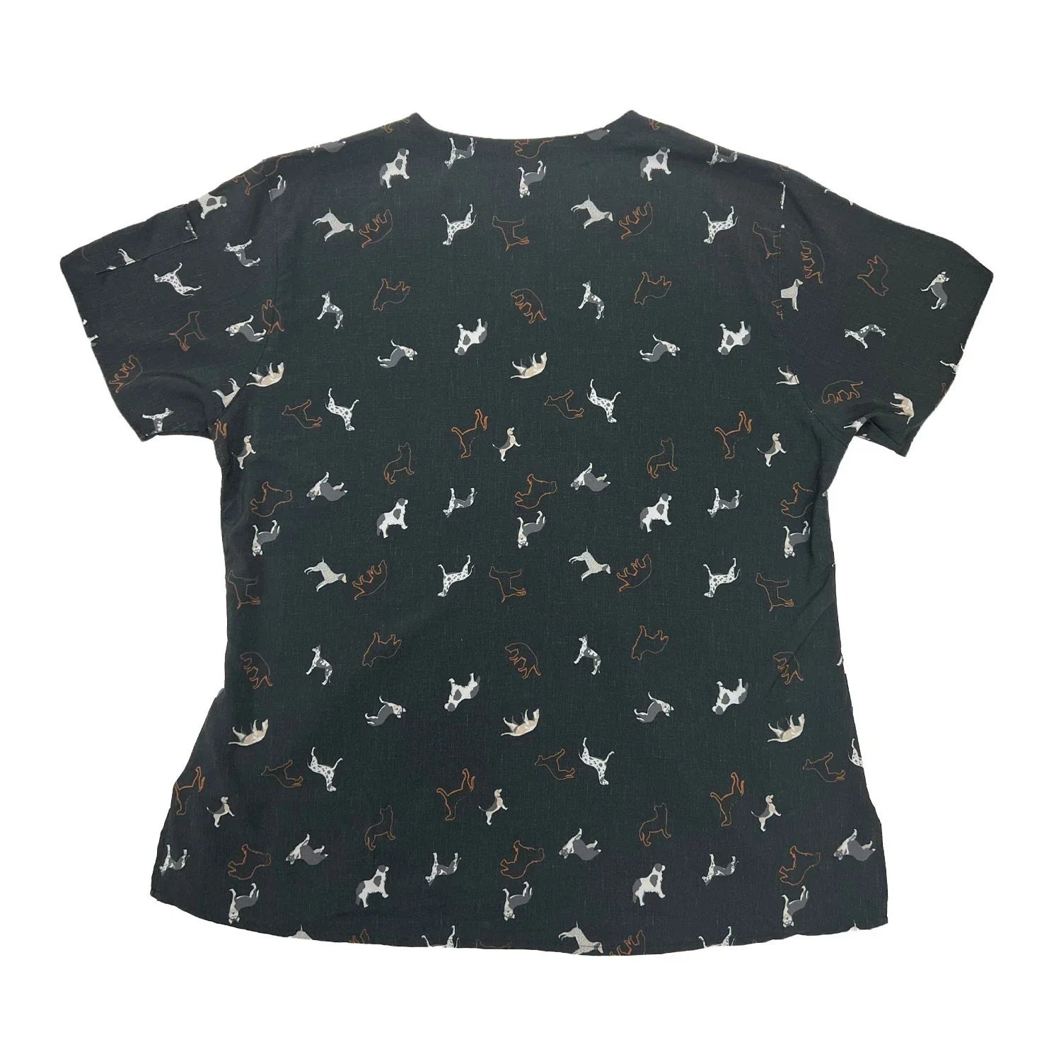 Carhartt Women's Scrub Force Pocket Rugged Flex V-Neck Print Top D Ring (M03)