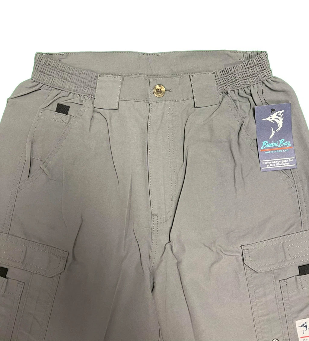 Bimini Bay Outfitters Men's Grey Short Boca Grande II Fishing (S03)